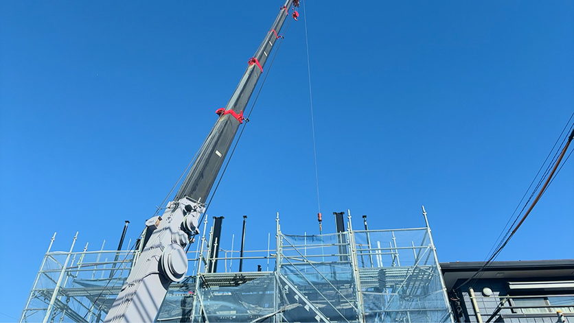 鉄骨造3階建てアパート 新築工事